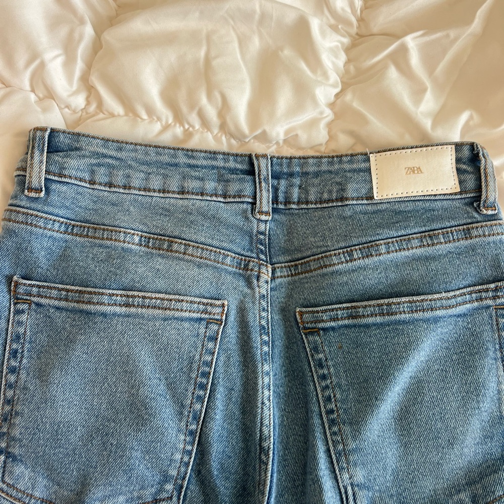 Zara Light Blue Denim Pants